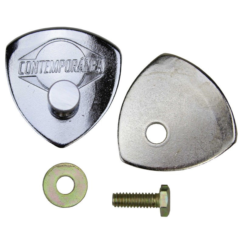 Attache timbal (escudo + reforço + bala) - chromé